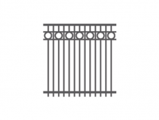 Aluminium Security Fence Panel 04